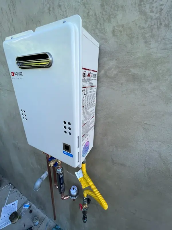 Tankless water heater installation for Pigeye homes